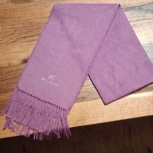 Alpaca Camargo Mauve Scarf  Soft W Fringe [Brand]